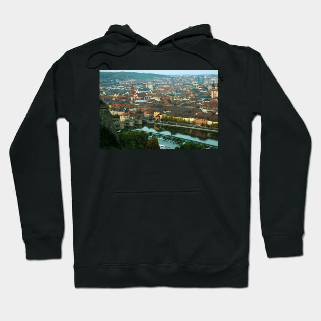 Historical town centre of Würzburg Hoodie by chiaravisuals